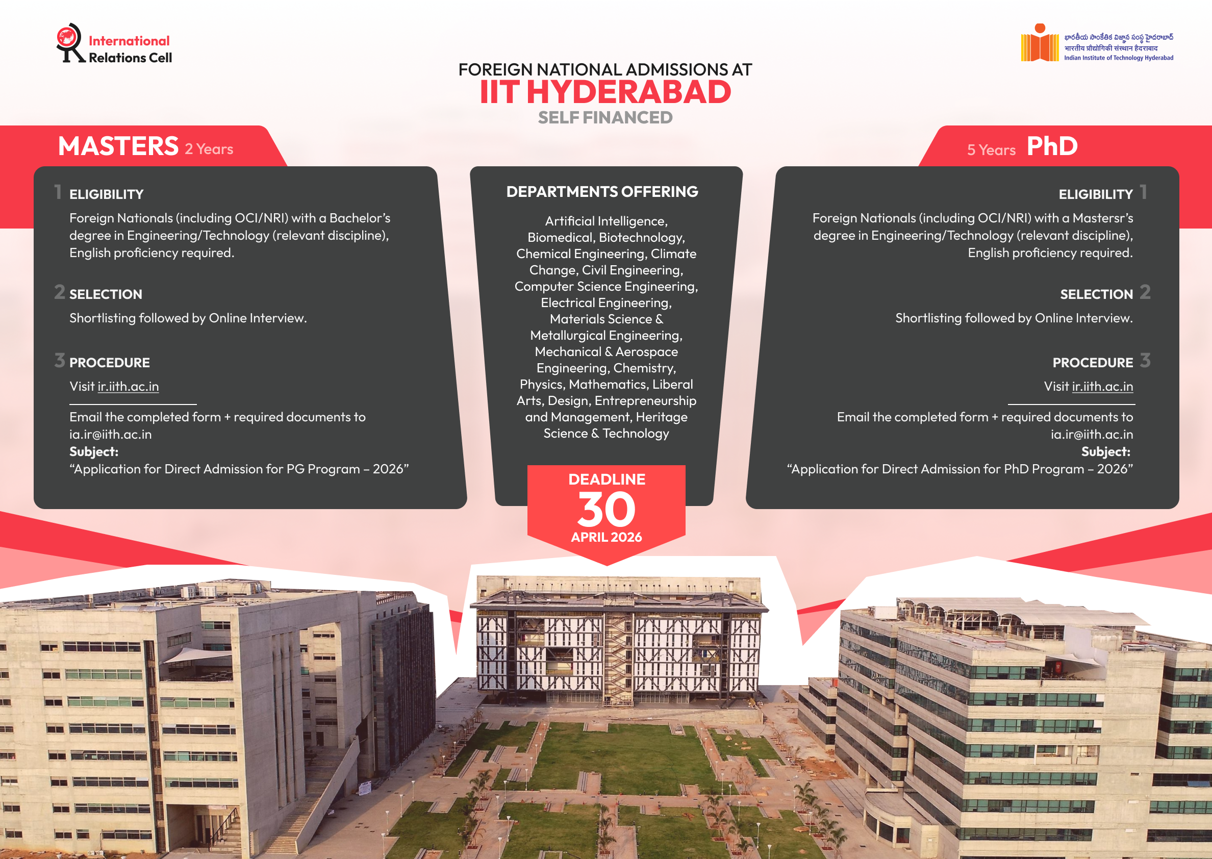 PhD and PG Self Finance Flyer